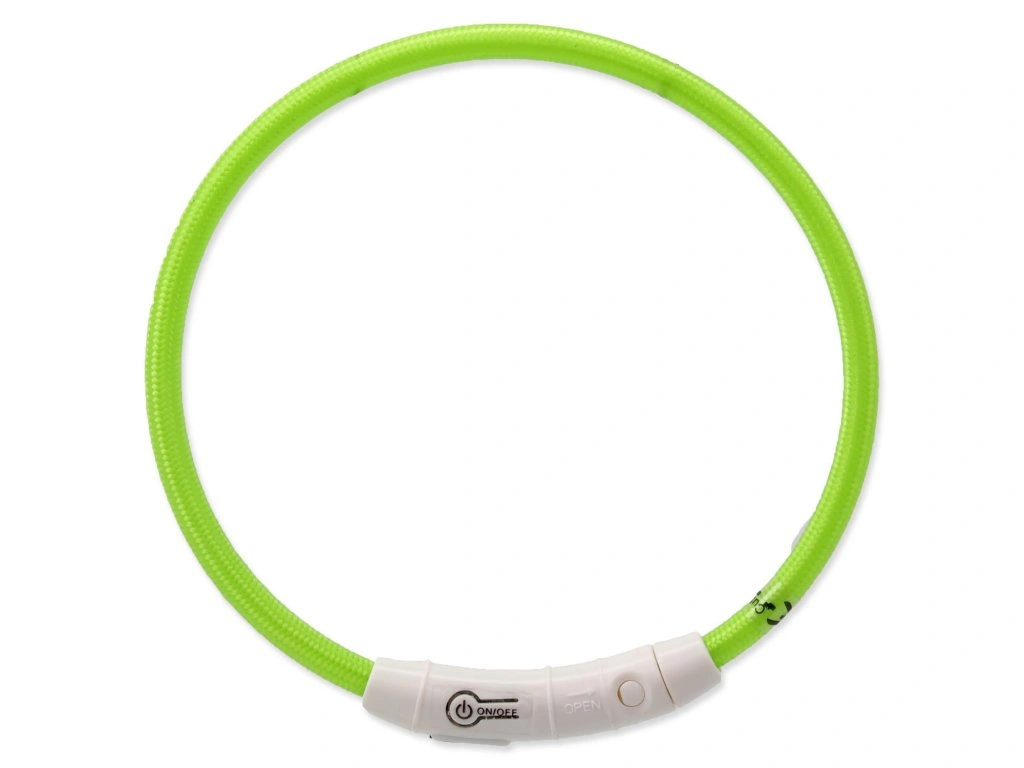 DOG FANTASY obojek LED nylon 65cm