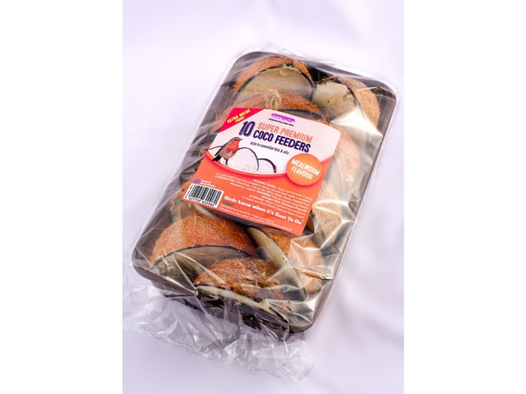 Suet To Go Krmítko pro ptáky Kokos s moučnými červy
