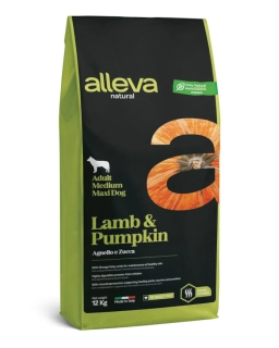 Alleva Natural Dog Dry Adult Lamb&Pumpkin Medium/Maxi