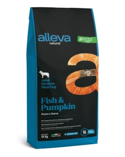 Alleva Natural Dog Dry Adult Fish&Pumpkin Medium/Maxi