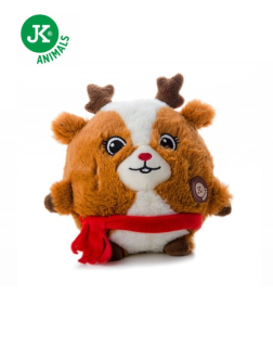 JK Animals Plyšová koule sob X-Mas 19cm
