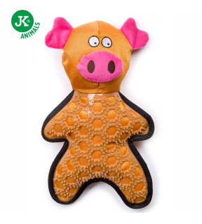 JK Animals Prase nylonová pískací hračka s TPR prvky 29cm